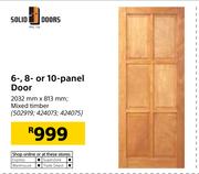 Solid Doors 6, 8 Or 10 Panel Door-2032mm x 813mm