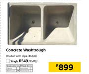 Concrete Wash Trough Single With Legs