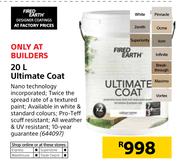 Fired Earth Ultimate Coat-20Ltr