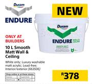 Duram Endure Smooth Matt Wall & Ceilings-10Ltr