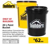 Builders 20Ltr Paint Bucket-Each