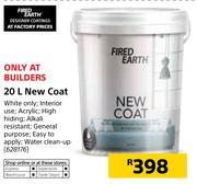 Fired Earth New Coat-20Ltr