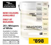 Fired Earth Whispers Of White-20Ltr