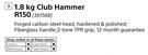 Grip 1.8Kg Club Hammer