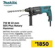 Makita 710W 22 mm SDS Plus Rotary Hammer M8700B