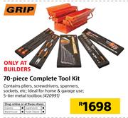 Grip 70 Piece Complete Tool Kit
