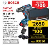 Bosch 18V Li-Ion Impact Drill Driver GSB18-2-Li Plus