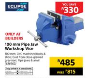 Eclipse 100mm Pipe Jaw Workshop Vice