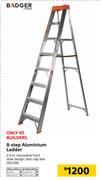 Badger 8 Step Aluminium Ladder