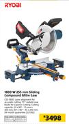 Ryobi 1800W 255mm Sliding Compound Mitre Saw CSS-1800
