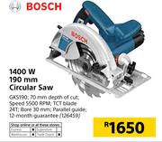 Bosch 1400W 190mm Circular Saw GKS190