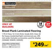 Premia Broad Plank Laminated Flooring-Per Sqm