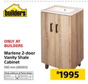 Builders Marlene 2-Door Vanity Shale Cabinet 500mm