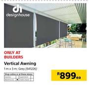Designhouse Vertical Awning 1mX3m-Each