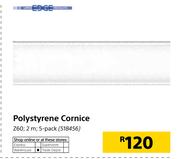 Edge Polystyrene Cornice Z60 2m 5-Pack 