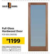 Solid Doors Full Glass Hardwood Door FC9 SD3