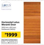 Lotus Horizontal Meranti Door 2032mmX813mm