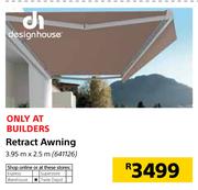 Designhouse Retract Awning 3.95mX2.5m