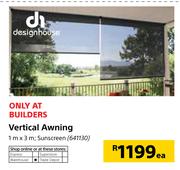 Designhouse Vertical Awning 1mX3m-Each