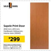 Solid Doors Sapele Print Door 2032mmX813mm