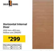Solid Doors Horizontal Internal Door 2032mmX813mm