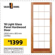 Solid Doors 18 Light Glass Panel Hardwood Door 2032mmX813mm