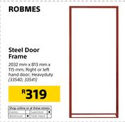 Robmes Steel Door Frame 2032mmX813mmX115mm