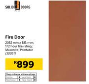 Solid Doors Fire Door 2032mmX813mm