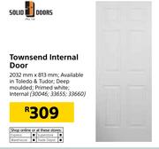 Solid Doors Townsend Internal Door 2032mmX813mm-Each