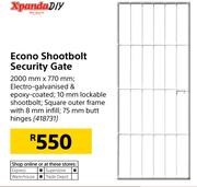 Xpanda DIY Econo Shootbolt Security Gate 2000mmX770mm
