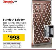 Xpanda DIY Slamlock Saftidor 2000mm(h)X840mm(w)