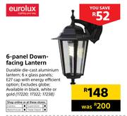 Eurolux 6 Panel Down Facing Lantern