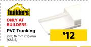 Builders PVC Trunking 2m 16mmX16mm