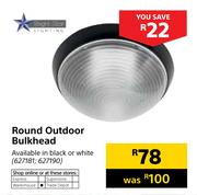 Bright Star Round Outdoor Bulkhead