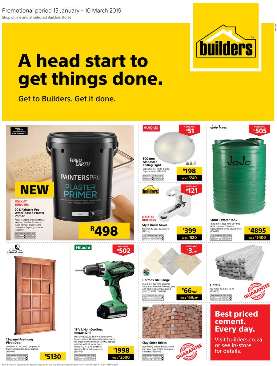 Builders Wc Pe A Head Start To Get Things Done 15 Jan 10