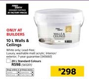 Fired Earth 20Ltr Walls & Ceilings (Standard Colours)