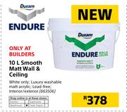 Duram Endure 10Ltr Smooth Matt Walls & Ceilings