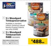 Dulux 5Ltr Woodgard Timbavarnish