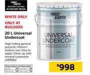 Fired Earth 20Ltr Universal Undercoat