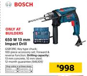 Bosch 650W 13mm Impact Drill GSB13RE