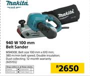 Makita 940W 100mm Belt Sander M9400B