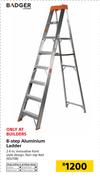Badger 8 Step Aluminium Ladder