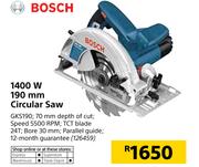 Bosch 1400W 190mm Circular Saw GKS190