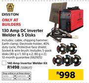 Disston 140Amp Inverter Welder Kit 