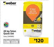 Weber 20kg Tylon Quick Set Grey