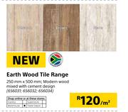 Earth Wood Tile Range 250mm x 500mm-Per Sqm