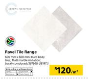 Ravel Tile Range 600mm x 600mm-Per Sqm