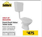 Builders Front Flush Value Toilet Suite