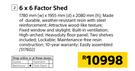 Keter 6x6 Factor Shed 1780(W) x 1955mm(D) x 2080mm(H)