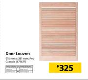 Door Louvres 915mm x 381mm (Red Grandis)